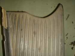1938 Buick Century 60 series running board rubber (Front)